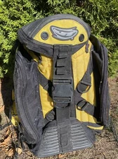 JT PAINTBALL GEAR YELLOW / BLACK BACKPACK CARRY BAG EQUIPMENT CASE MARKER MASK