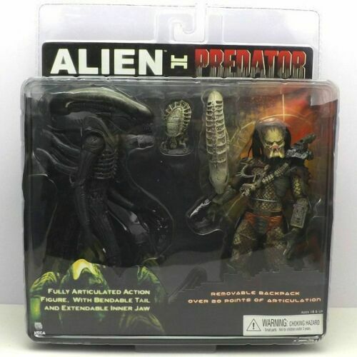 New NECA Alien Vs Predator Exclusive 2-Pack PVC Action Figure Box Set AVP.