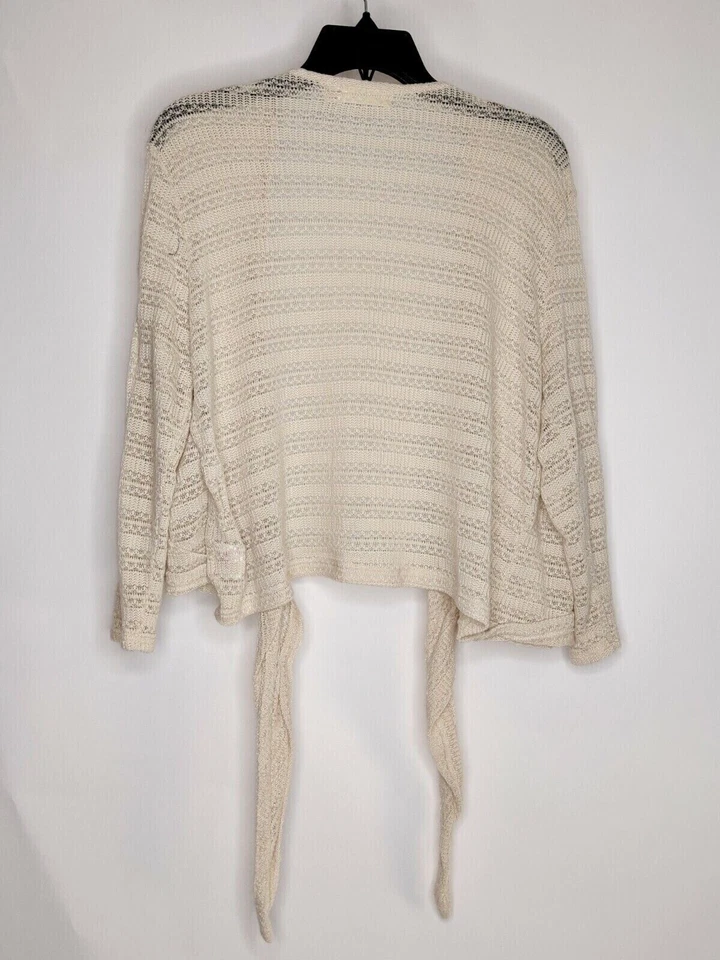 Suéter Abierto Manga Larga Tejido Tostado Glory Niñas XL (16-18) Desteñido Corbata Frontal Abierto Foto 2 de 3