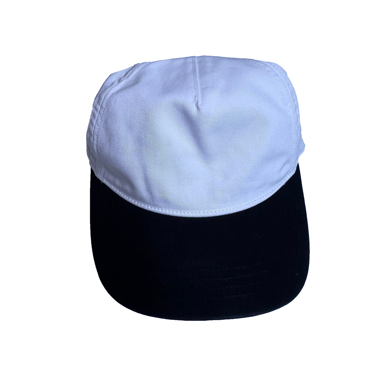 Madewell Womens Colorblock Baseball Hat in Black Coal One