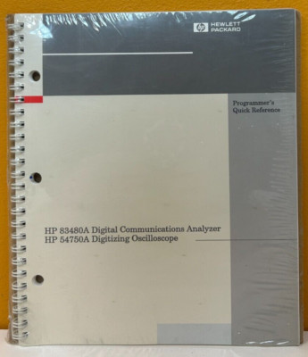 HP Agilent 83480-90024 1997 HP 83480A Digital Comm Analyzer Programmer's Manual.