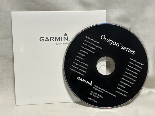 2008 Garmin Oregon Series Quick Start Guide & Owners Manual for WindowsPC or Mac