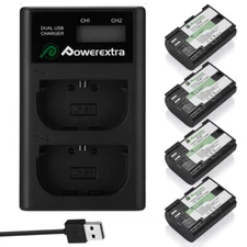 LP-E6 Battery / LCD Charger for Canon EOS 80D, 6D, 7D, 70D, 60D, 5D Mark II III