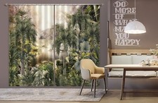 3D Waterfall Trees A6232 Photo Curtain Window Blockout Fabric Amy 2024