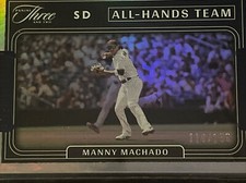 2022 Panini Three and Two Manny Machado #119/150 Silver Holo Padres