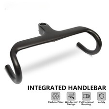 Carbon Road Bike Integrated Handlebar 1-1/8" Bike Racing Bicycle Drop Bar