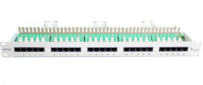 Telegärtner MPPI25 Patchpanel 19 Zoll 25 Ports RJ45 ISDN Cat3