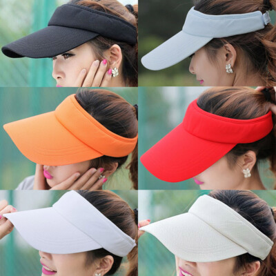 Ladies Wide Brim UV Protection Visor Hat Outdoor Travel Tennis Golf Sun Hat