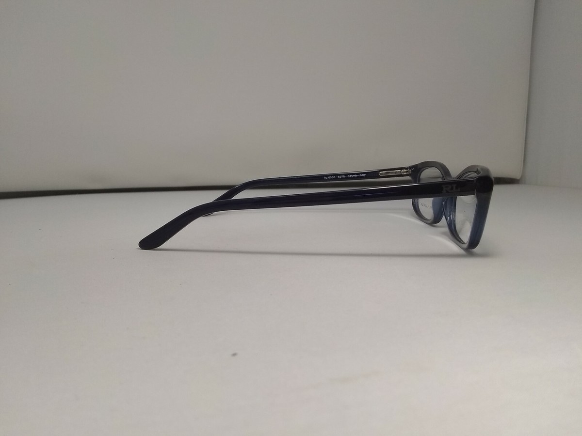 Ralph Lauren Rl 6060 5276 Navy Transparent Authentic Eyeglasses 54-16-140 Ralph Lauren Optical Navy Blue RL6060 5276 52-16-140  main image 4