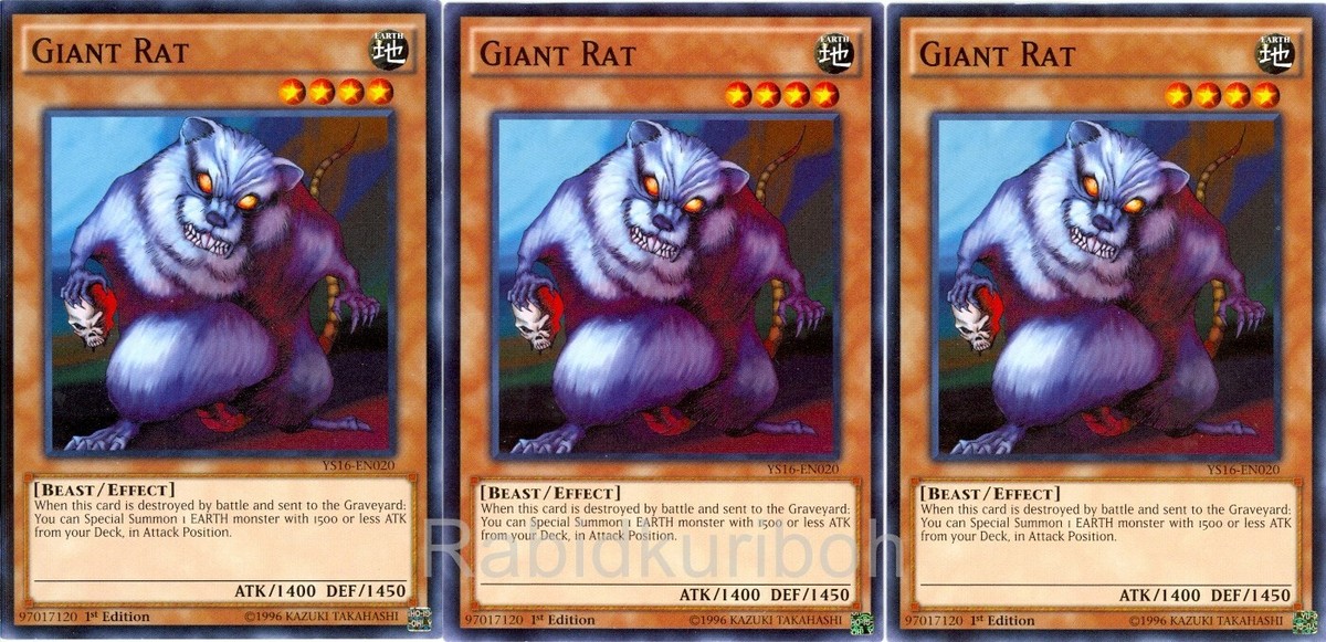 yugioh rat deck Giant Rat - YS16-EN020 - Common