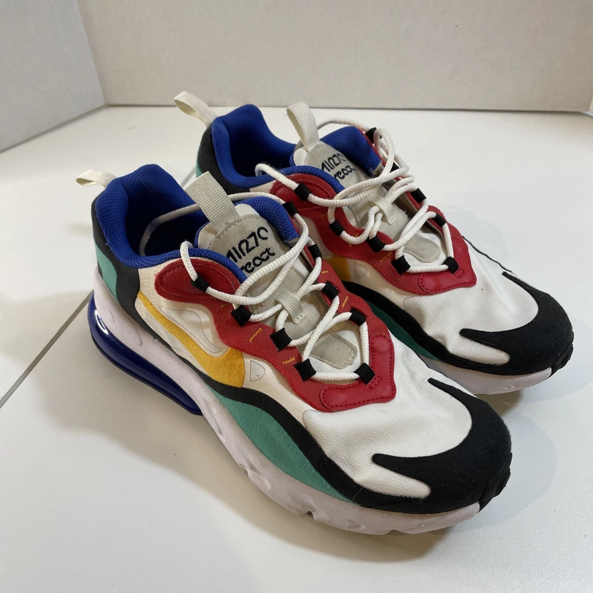 Nike Air Max 270 React Youth Running Sneakers Shoes Size 6.5Y