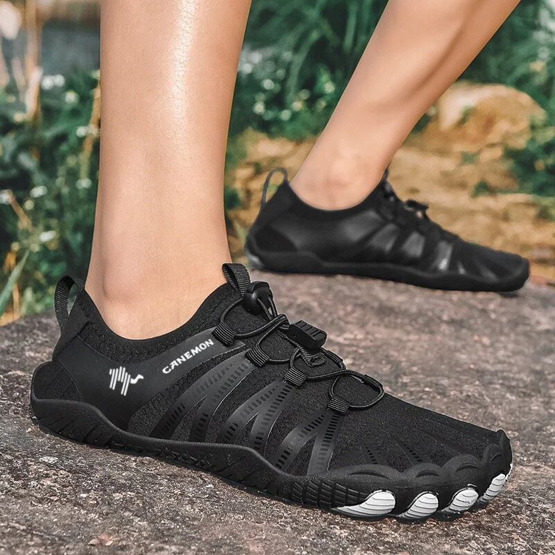 Hombres Zapatos de Agua de Secado Rápido Aqua Calcetín Cinco Dedos Zapatos de Vadeo Natación Buceo Foto 3 de 4