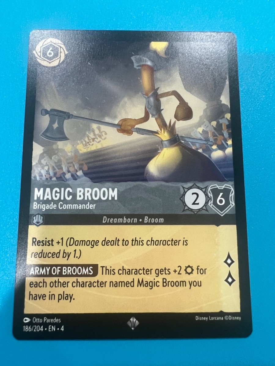 lorcana broom cards Magic - Bucket Brigade [Foil] #47 Prices | First Chapter Clean That] When you play this character Lorcana Broom - Etsy