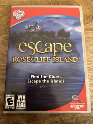 Escape Rosecliff Island  Video Games WIN Pc Cd-Rom & Mac E-Everyone