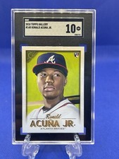 2018 Topps Gallery #140 Ronald Acuna Jr SGC 10 Pristine Braves
