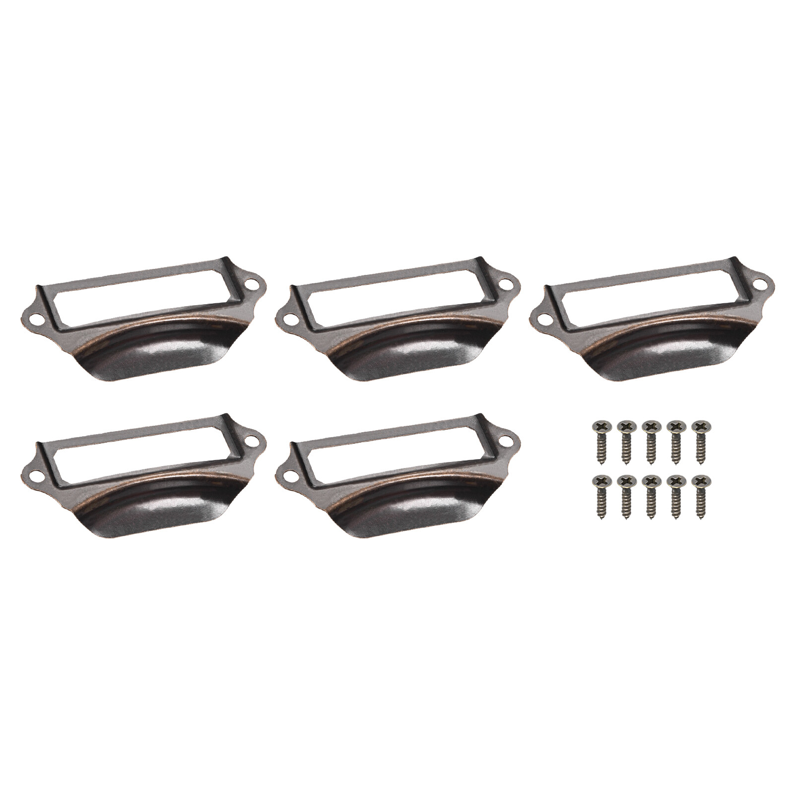 Label Frame Card Holder Pull (69x29mm) 5pcs, Iron Label Holder