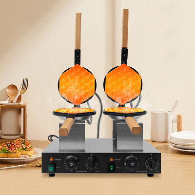 Double-head Commercial Waffle Making Machine Honeycomb Egg Waffle Making Machine
