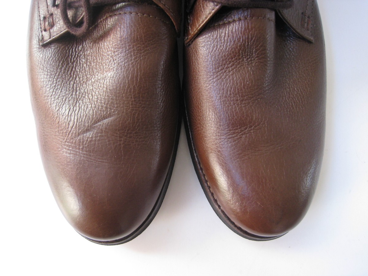 MASSIMO MATTEO BROWN LEATHER CHUKKA BOOT MEN