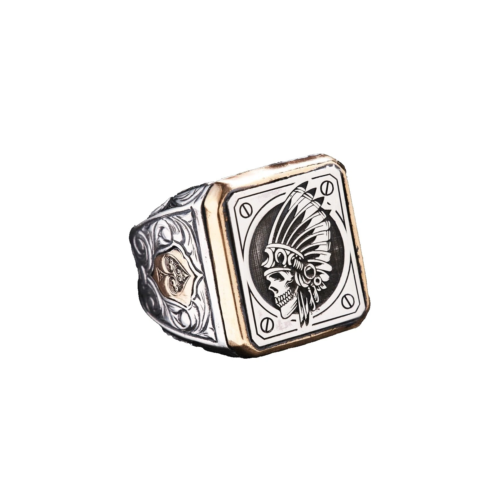 Cuentos de hadas y fantasía anillos de plata de ley para hombres