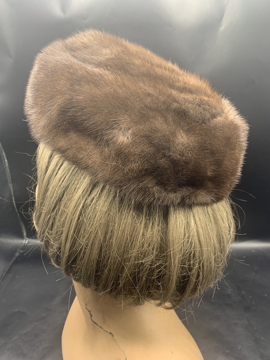 LADIES VINTAGE BROWN MINK FUR HAT-LENORE MARSHALL | eBay display picture 2