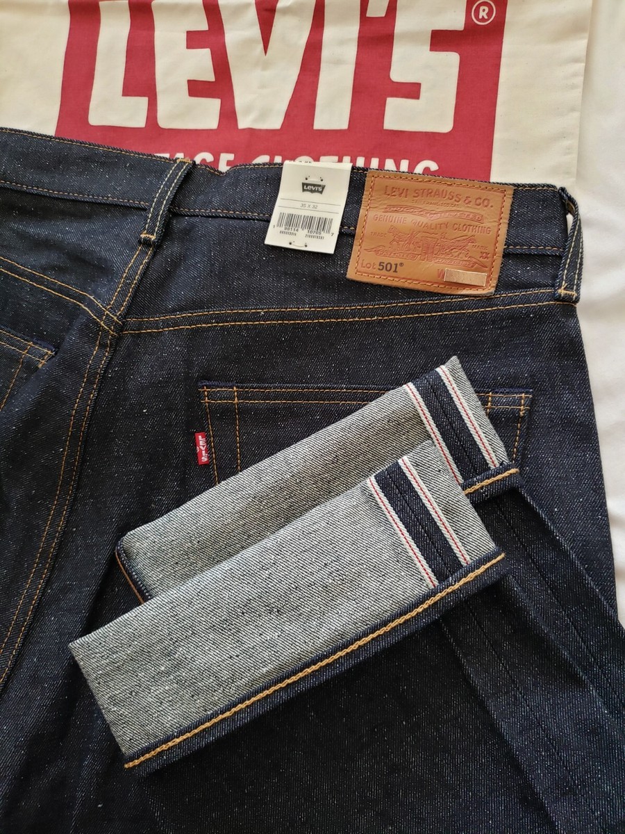 Levi's 501-2455 W33 セルビッチ　USA LEVI'S 501 Shrink-to-Fit Raw SELVEDGE 