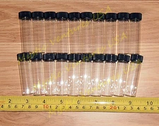 20 NEW 2.5" BIG Glass GOLD Vials 1+oz Prospecting Pan Panning Dredge Sluice FREE