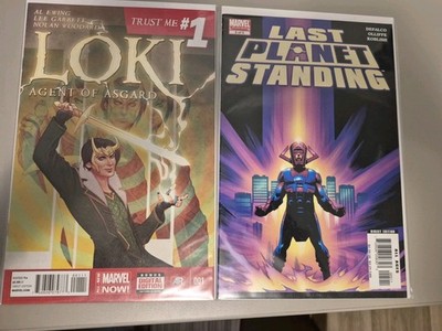 Marvel Last Planet Standing #5 of 5 Comic Glactus+ Loki Agent Of Asgurd 1 