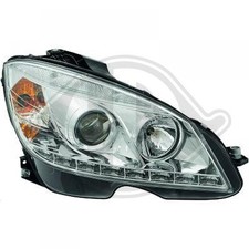 Diederichs Design Scheinwerfer Set klarglas/chrom Led für Mercedes W204 07-11 S