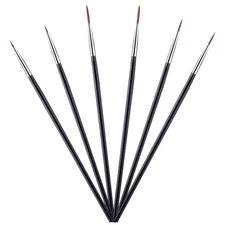 6 Pieces Detail Paint Brush Set, Fine Paint Brush Thin Detail Paint Brush