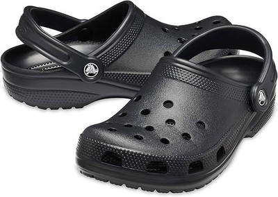 Black Men's & Women's Classic Clogs - Slip-On Waterproof Sandals