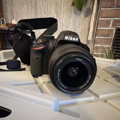 Nikon D3200 Camera, AF-S DX NIKKOR 18-55mm VR Lens, MH-24 Charger, AmazonBasics 