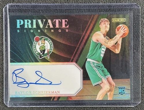BAYLOR SCHEIERMAN 2024-25 PANINI PRIZM BLACK #2 ROOKIE PRIVATE SIGNINGS RC AUTO