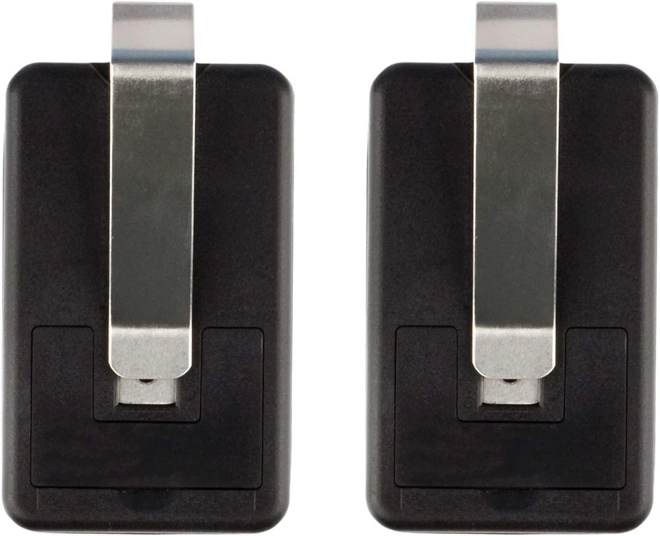 2 controles remotos de porta de garagem para Linear Delta 3 (DT DTA DTD DTC DNT00002A) preto - Imagem 2 de 4