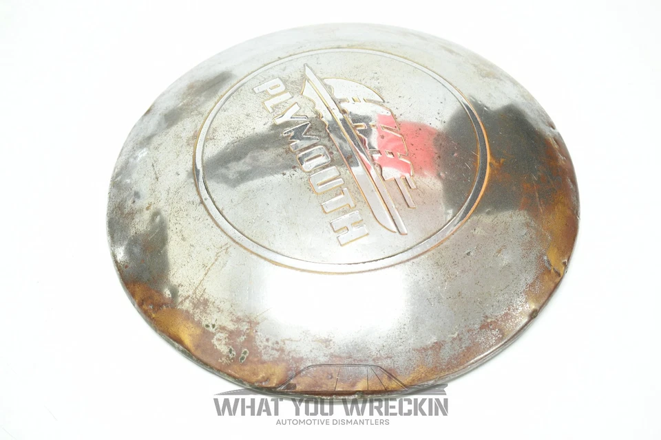 GENUINO TAPACUBOS PLYMOUTH - LOGOTIPO DEL ENVÍO - 1940-1948 - ESPECIAL DELUXE P14 P11 P15 Foto 2 de 4