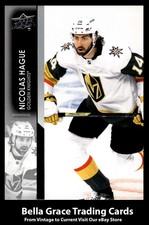 2021-22 Upper Deck Nicolas Hague #181 Vegas Golden Knights NHL Hockey