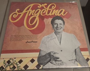 Louis Prima Angelina Signed Autographed Record LP