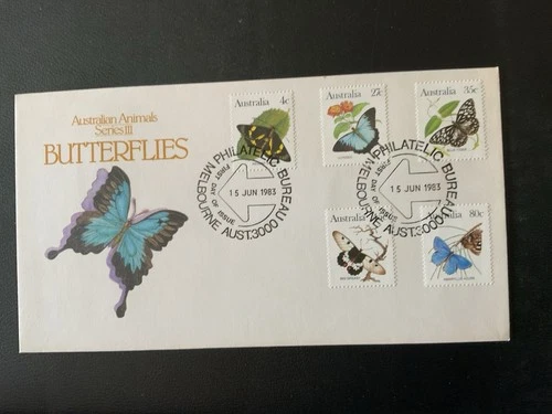 Australia 1983 872-880 Butterflies - 3 FDCs