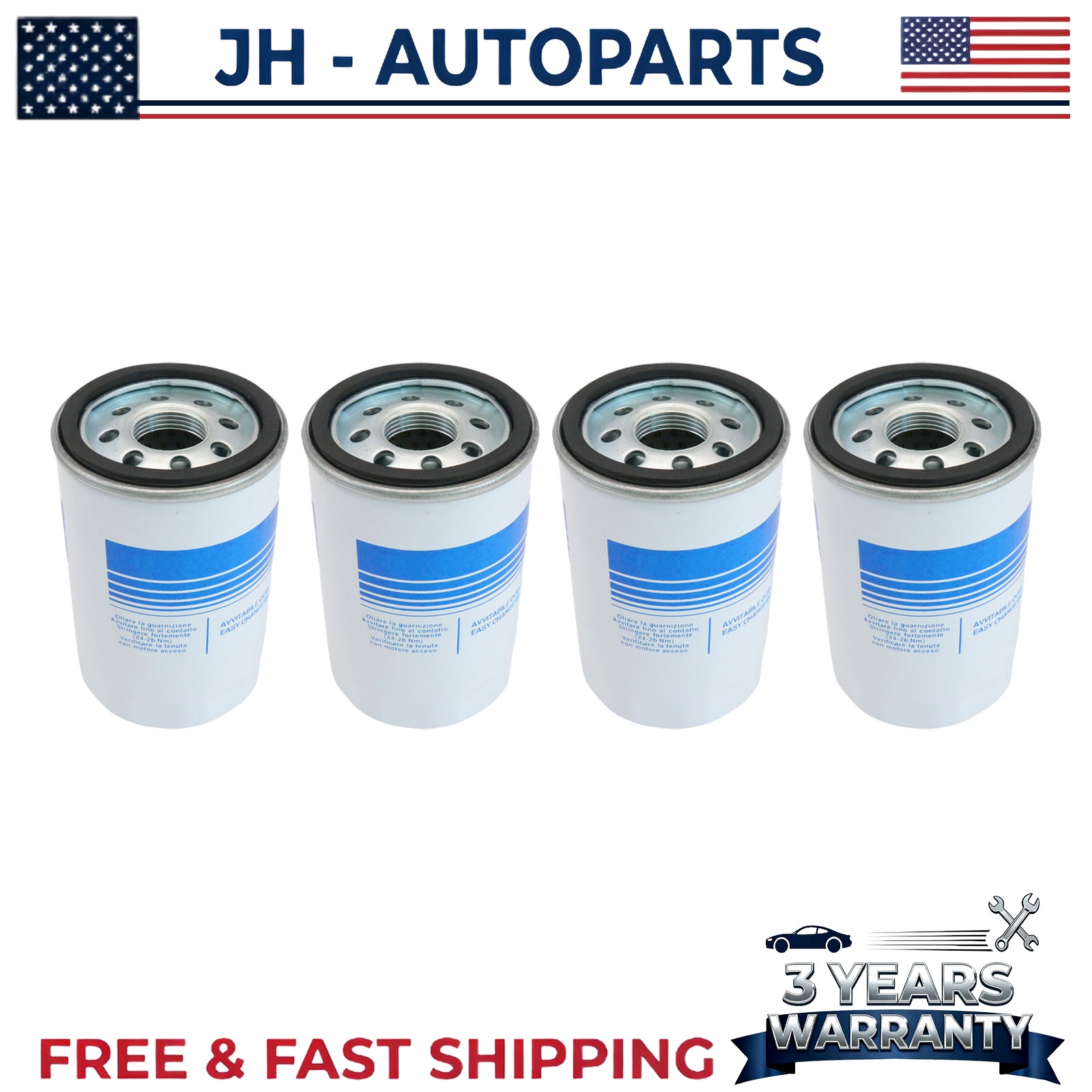 Lamborghini Aventador 2012-2022 Oil filters 4 pcs P/N 07M115561B