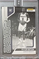 BLACK 1/1 2022-23 Panini Instant Year One #YO-30 Peyton Watson Denver Nuggets RC