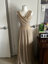 Windsor Gold Maxi Dress Women’s Medium Formal Evening Party Gown