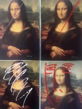 Quadro Del Pittore XANTE BATTAGLIA GIOCONDA STORY Artypo Su Tele 80x60 Cm Autent