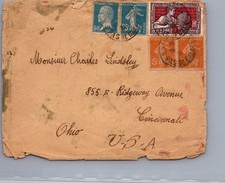 GOLDPATH: France cover 1937 to USA mixed franking CV908_P15