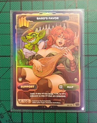 GamerSupps Vcard - Divine Chaos - Bard's Favor - Secret Rare - First Edition