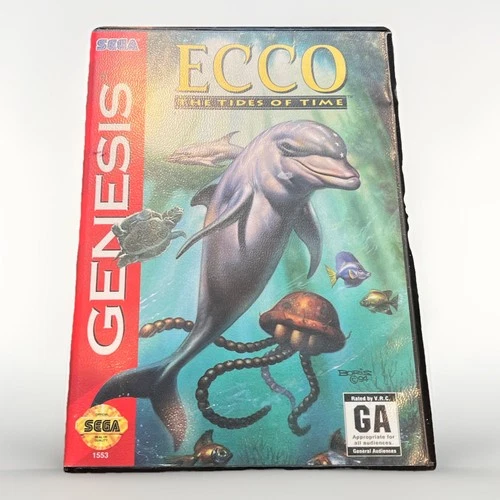 New ListingEcco: The Tides of Time (Sega Genesis, 1994) Game Complete In Box CIB Tested