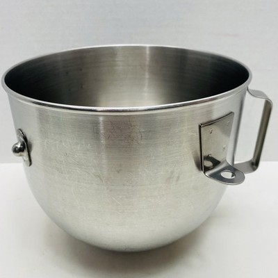 KitchenAid 5 Quart LIFT Mixer Bowl Polished Stainless Steel with Flat Handle