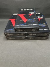Sony T-160V VHS Video Tapes Premium Grade 8hrs Recordable Lot Of 5 SEALED