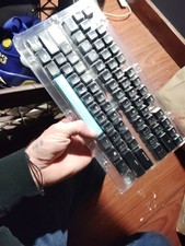 Black and White English Key Caps for Computer Keyboard