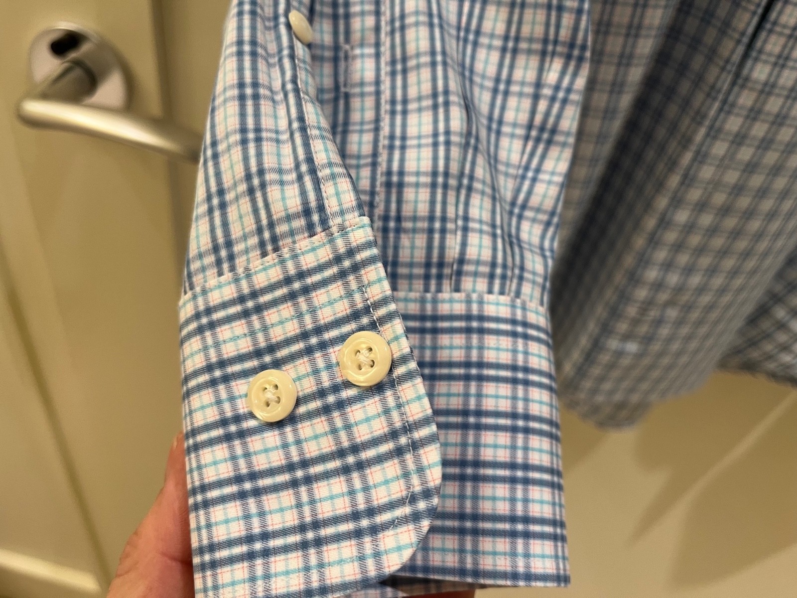 Peter Millar button down, XL, multi check, excell… - image 3