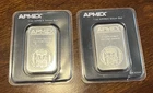 LOT OF 2 APMEX 1 TROY OUNCE OZ .999 FINE SILVER SEALED ASSAY TEP  ID# 82241
