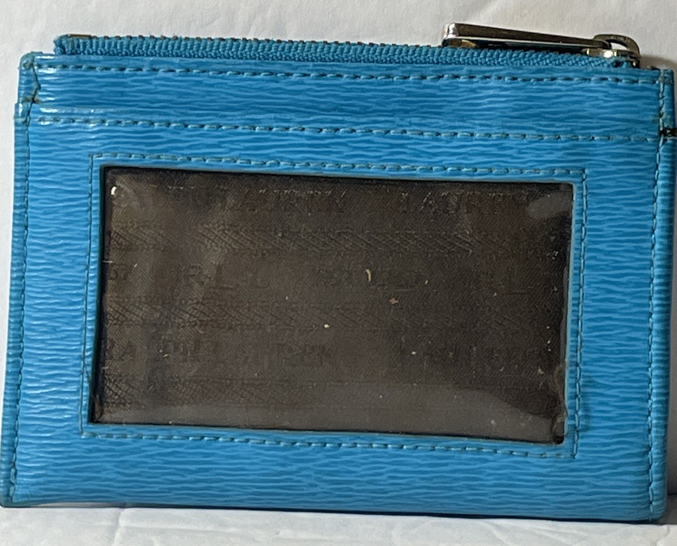 Ralph Lauren Keychain Coin Purse ID Holder Blue 4.5 X 3.25”